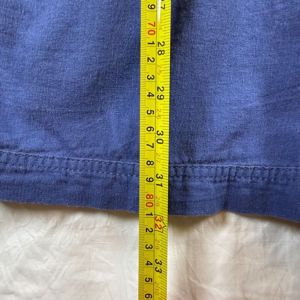Old Navy Navy Blue Linen Blend Cami Romper Size S - Picture 8 of 8
